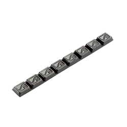 Ciężarek klejony motocyklowy czarny 40g (8x5g)