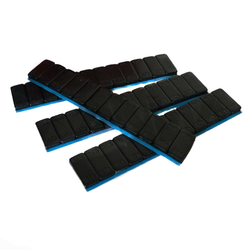 Ciężarek klejony stalowy malowany czarny 120g (12x10g) do SUV i 4x4