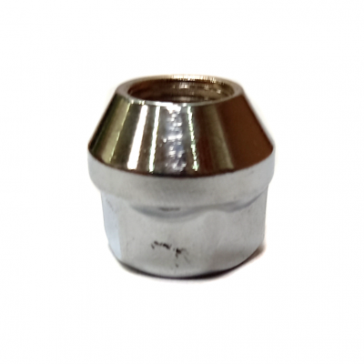 Nakrętka przelotowa M12x1.25x21 (klucz 19mm) stożek (YNG JN-220 12X1.25 19HEX)