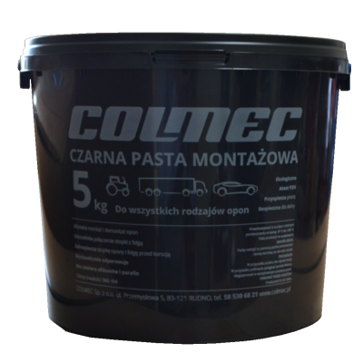 Maść pasta montażowa czarna colmec 5 kg (MASCMONTCZARNA5KG)
