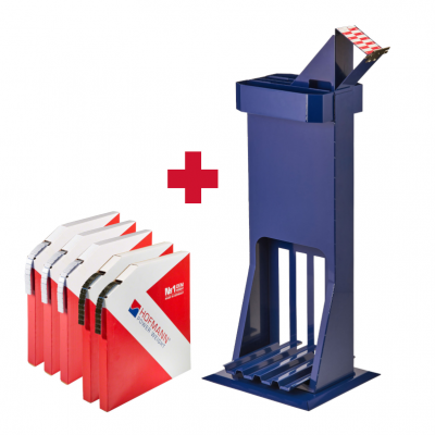 Stojak z systemem SPEEDCUT + 5 op. ciężarków klejonych w rolce (5000-3550-111)