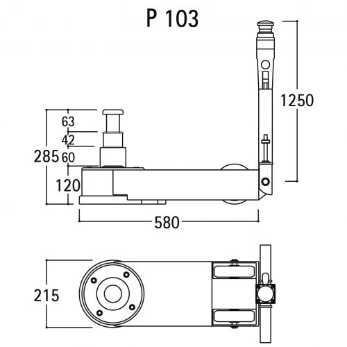 Podnośnik hydrauliczny Pasquin P103 (PAP103)