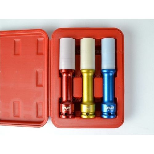 Zestaw 3 nasadek długich 1/2&quot; w osłonie (RAYA-AS-042B)