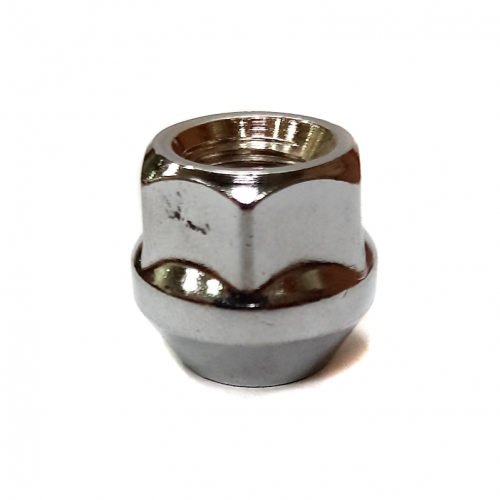 Nakrętka przelotowa M12x1.25x21 (klucz 19mm) stożek (YNG JN-220 12X1.25 19HEX)