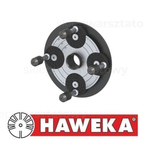 HAWEKA, Zestaw Quick Plate IV, 3 płyty dociskowe 4/5/6-otworów do wyważarek Hofmann PowerClamp + bolce i tablica (210-818-001)
