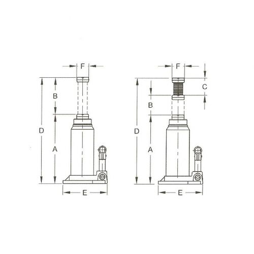 Podnośnik butelkowy 20T Compac CBJ20 (COCBJ20)