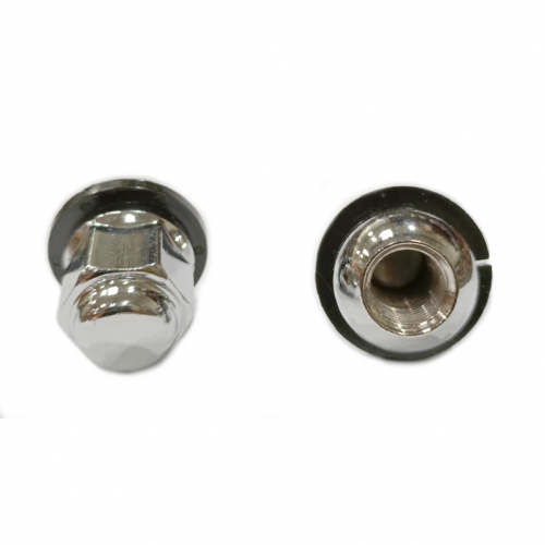 Nakrętka pełna (HONDA) M12x1.50x27mm z plastikową podkładką (kula) klucz 19mm (APZ12X1.50X27K19)