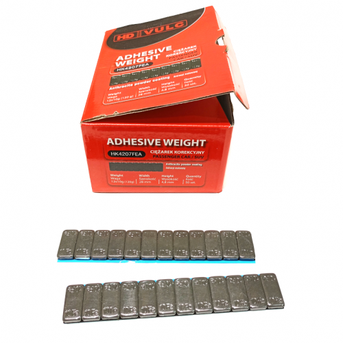 Ciężarek klejony stalowy malowany antracyt 120g (12x10g) do SUV i 4x4 (op. 50szt.) (HK4207FEA-BOX)